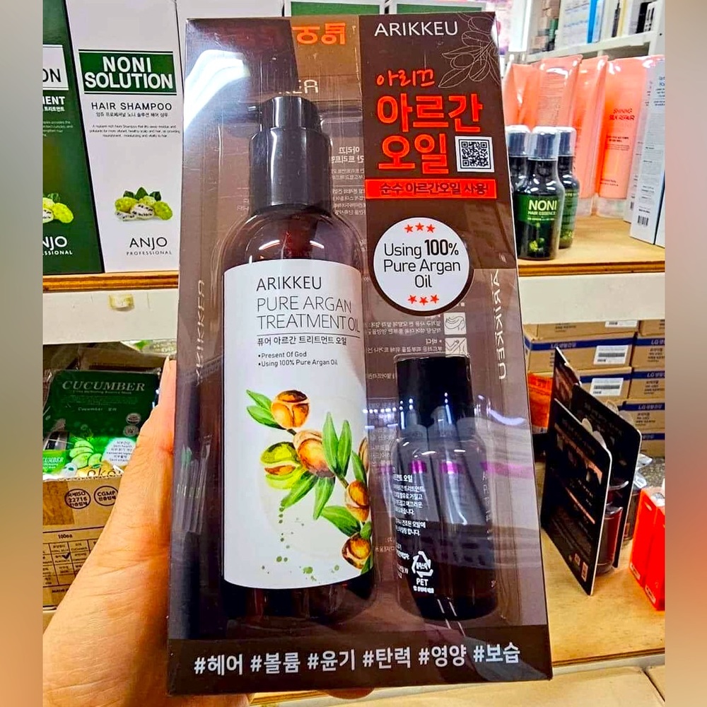 ARIKKEU PURE ARGAN TREATMENT HAIR GROWTH OIL SET